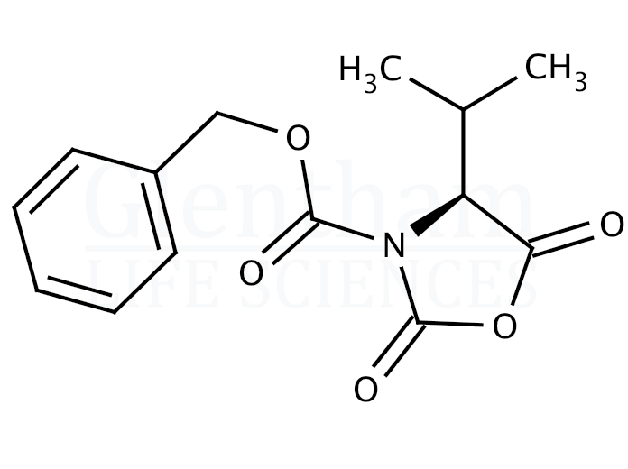 (S)-3-(Benzyloxycarbonyl)-4-isopropyl-2,5-oxazolidinedione Structure