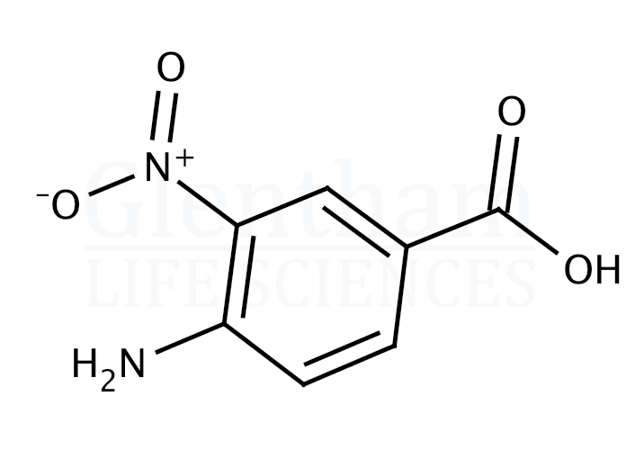 Structure for 4-Amino-3-nitrobenzoic acid  (1588-83-6)