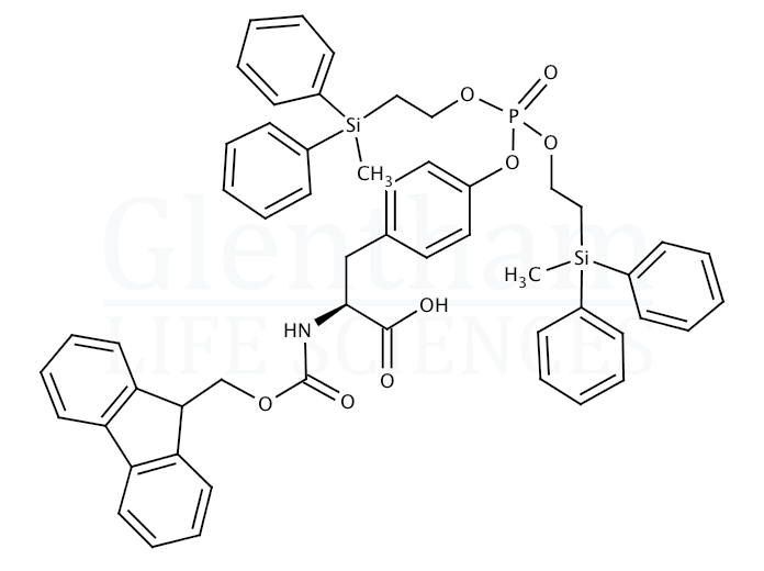 Fmoc-Tyr(PO3(2-(methyldiphenylsilyl)ethyl)2)-OH Structure