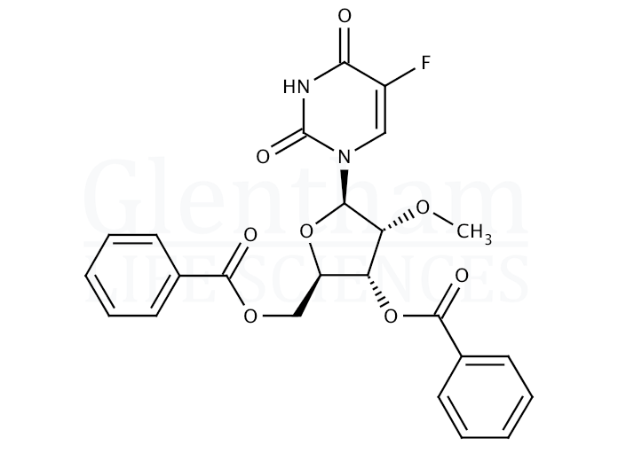 3'',5''-Di-O-benzoyl-5-fluoro-2''-O-methyluridine Structure