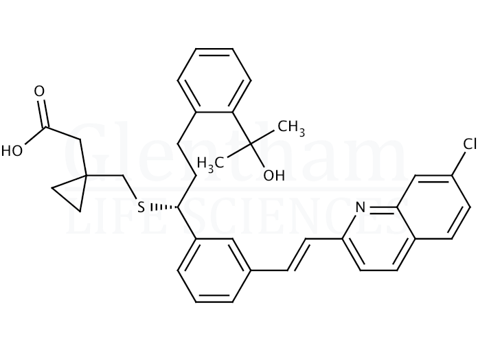 Structure for  Montelukast sodium salt  (151767-02-1)