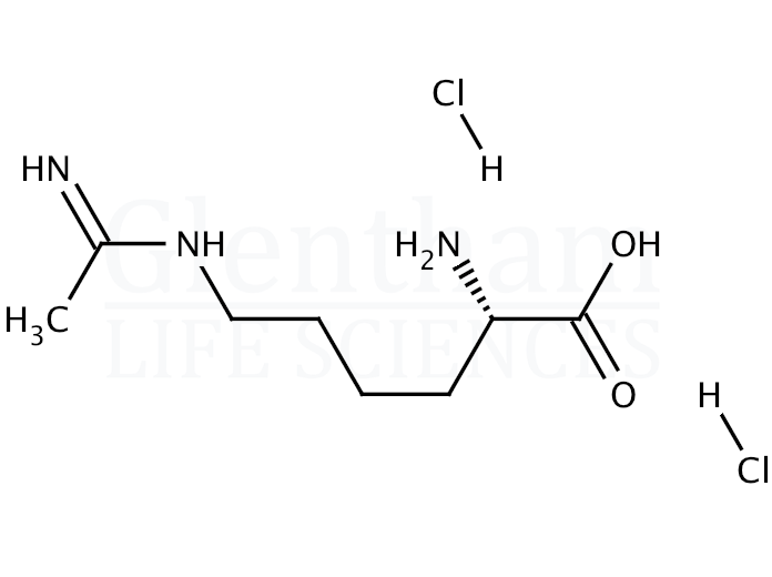 L-N6-(1-Iminoethyl)lysine dihydrochloride Structure