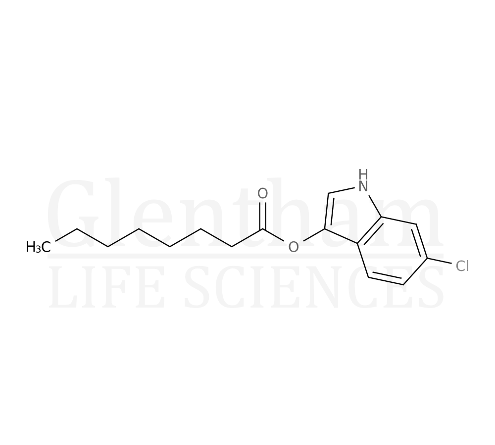Strcuture for 6-Chloro-3-indolyl caprylate