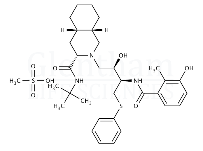 Nelfinavir mesylate Structure