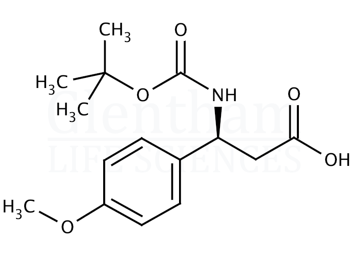 (S)-Boc-4-methoxy-β-Phe-OH   Structure