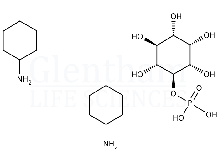 D-myo-Inositol 4-monoxadphosxadphate bis(cyclohexylammonium) salt Structure