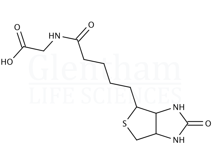 N-Biotinyl glycine Structure
