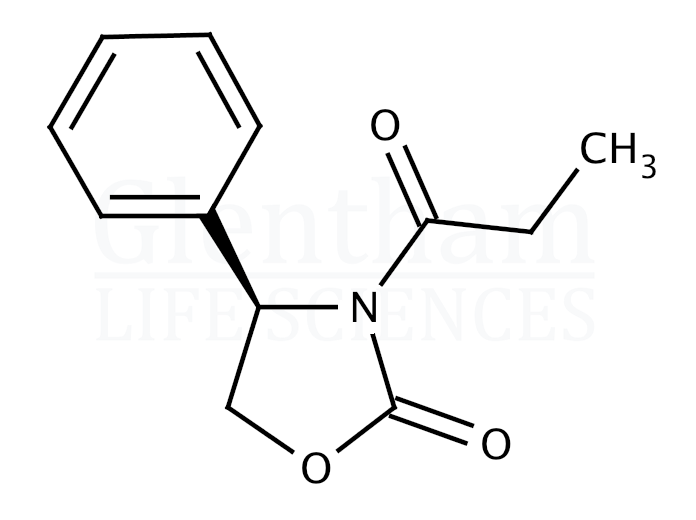 R-(+)-4-Phenyl-3-propionyl-2-oxazolidinone Structure