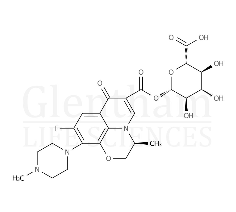 Levofloxacin acyl-b-D-glucuronide Structure