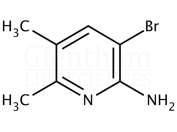 2-Amino-3-bromo-5,6-dimethylpyridine Structure