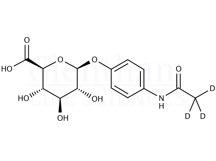 Large structure for  Acetaminophen D-glucuronide  (16110-10-4)