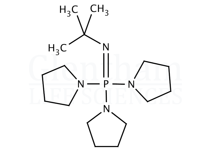 Structure for (tert-Butylimino)tris(pyrrolidino)phosphorane