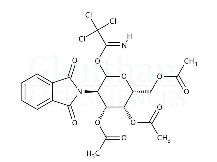 Structure for 3,4,6-Tri-O-acetyl-2-deoxy-2-phthalimido-b-D-glucopyranosyl trichloroaceimidate