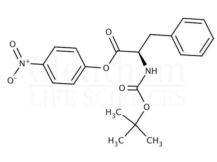 Structure for Boc-D-Phe-ONp (16159-70-9)