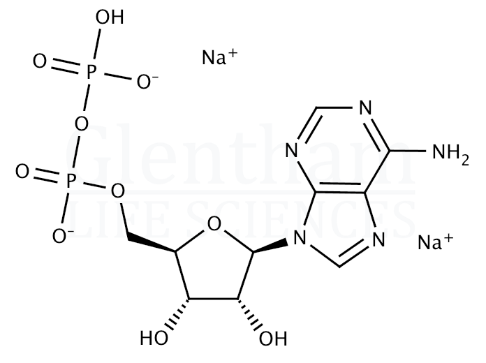 Adenosine 5''-diphosphate disodium salt Structure