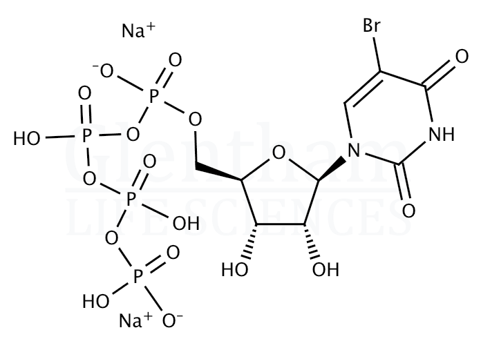 Structure for 5-Bromouridine 5′-triphosphate sodium salt
