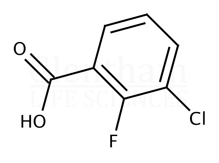 Structure for 3-Chloro-2-fluorobenzoic acid