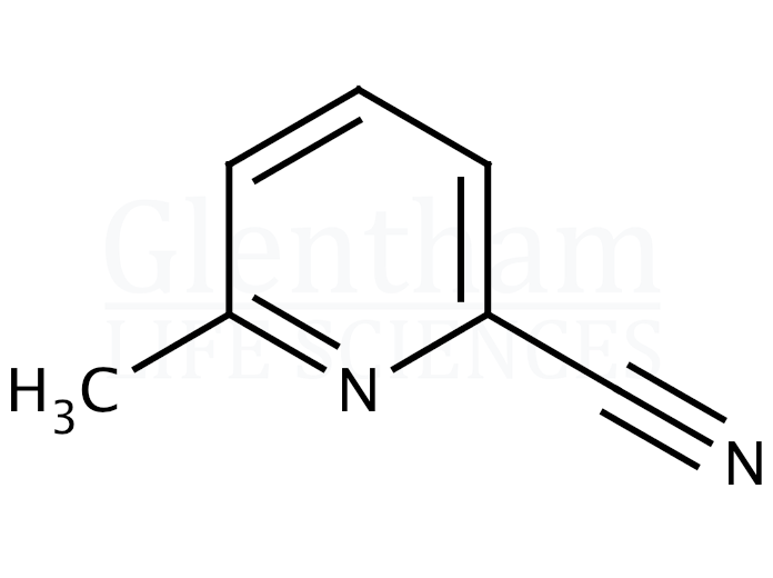 2-Cyano-6-methylpyridine (2-Cyano-6-picoline) Structure