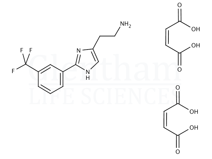 Structure for  2-((3-Trifluoromethyl)phenyl)histamine dimaleate  (162049-83-4)