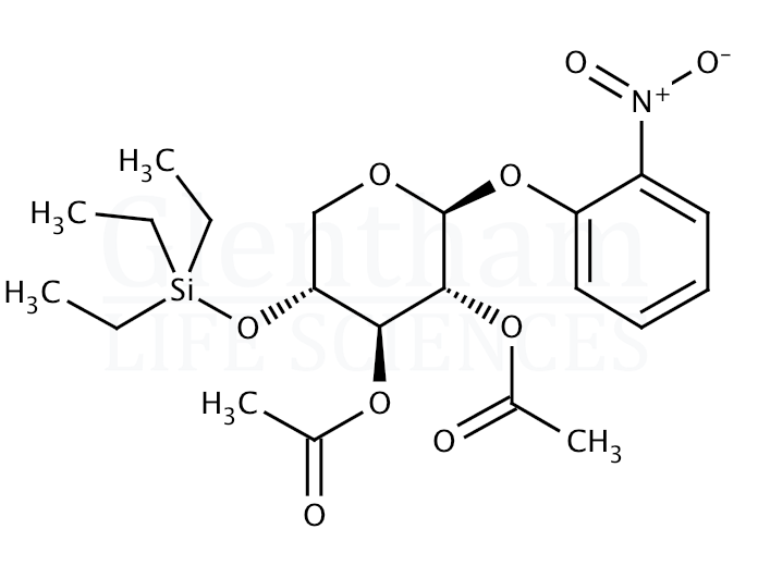 Structure for 2''-Nitrophenyl 2,3-Di-O-acetyl-4-O-triethylsilyl-b-D-xylopyranoside