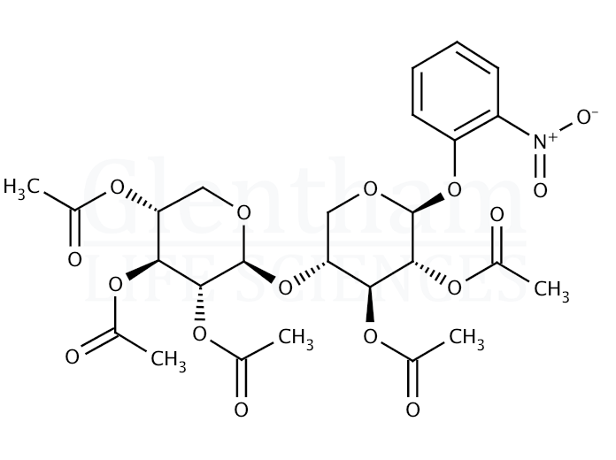 2-Nitrophenyl 2,2'',3,3'',4''-penta-O-acetyl-b-D-xylobioside Structure