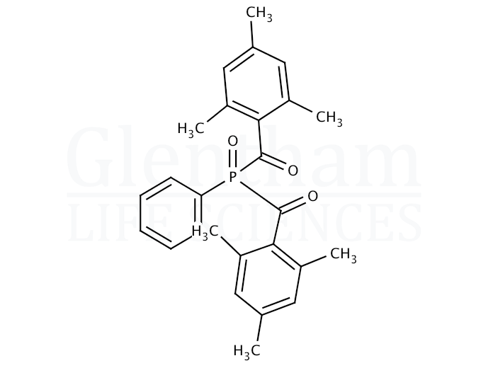 Phenylbis(2,4,6-trimethylbenzoyl)phosphine oxide Structure