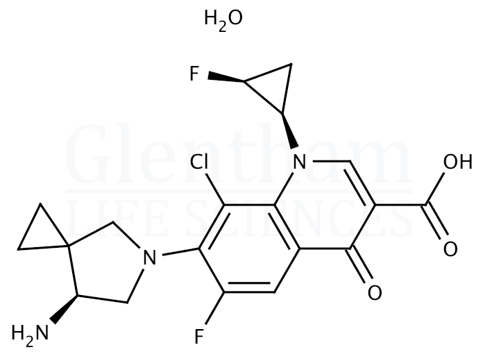 Structure for Sitafloxacin monohydrate