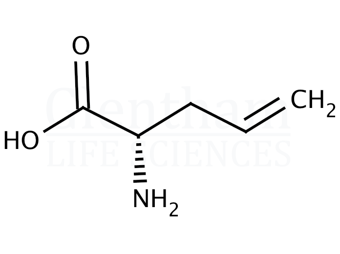 (S)-(-)-2-Amino-4-pentenoic acid  Structure