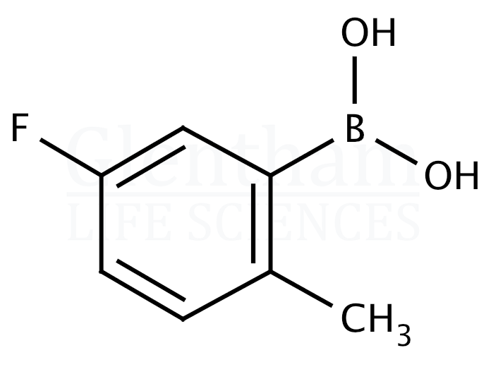 Structure for 5-Fluoro-2-methylphenylboronic acid (163517-62-2)