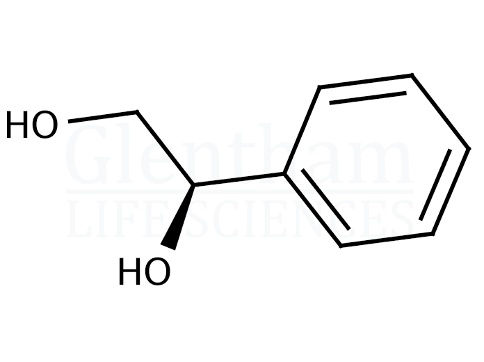 R-(-)-1-Phenyl-1,2-ethanediol Structure