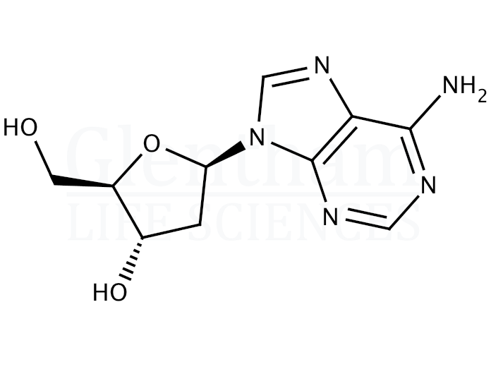 2''-Deoxyadenosine monohydrate Structure