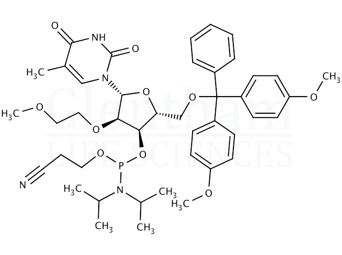 Strcuture for 5''-O-DMT-2''-O-methyl-5-methyluridine