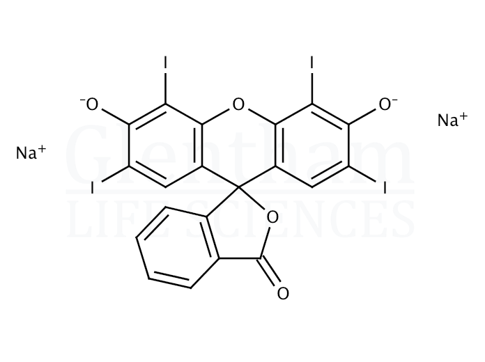 Structure for Erythrosin B sodium salt (C.I. 45430)