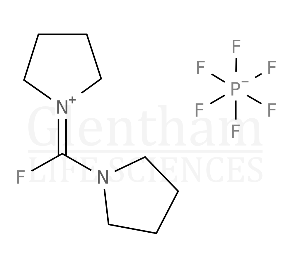 Bis(tetramethylene)fluoroformamidinium hexafluorophosphate Structure