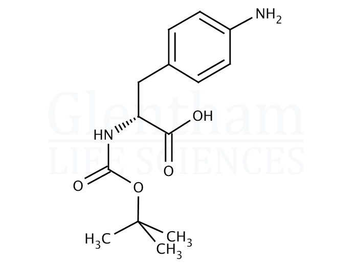 Boc-4-Amino-D-phenylalanine Structure