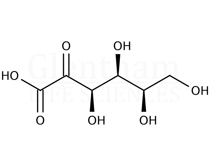 Structure for  2-Keto-L-gulonic acid  (16533-48-5)