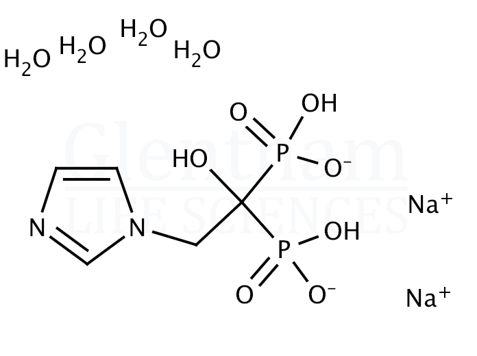 Large structure for  Zoledronate disodium salt tetrahydrate  (165800-07-7)