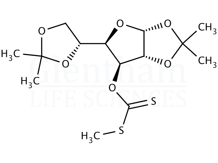 1,2:5,6-Di-O-isopropylidene-α-D-glucofuranose S-Methyl Dithiocarbonate Structure