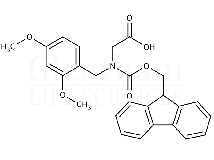 Fmoc-N-(2,4-dimethoxybenzyl)-Gly-OH   Structure