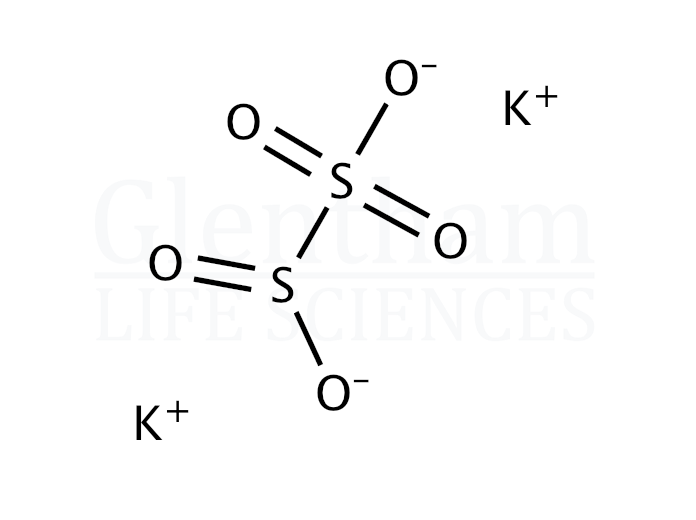 Structure for Potassium metabisulfite