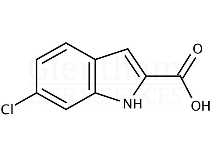 6-Chloroindole-2-carboxylic acid Structure