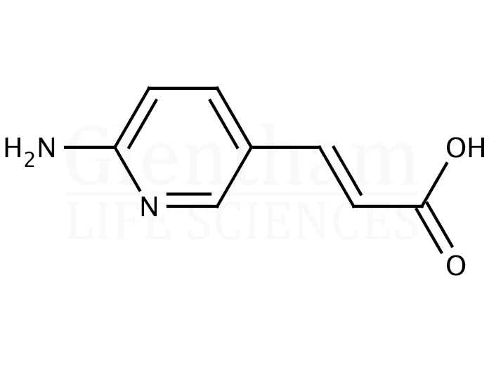 (2E)-3-(6-Amino-3-pyridinyl)-2-propenoic acid Structure