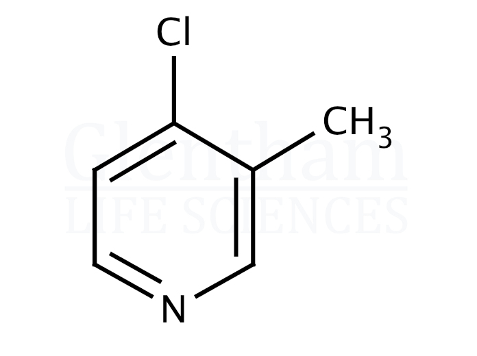4-Chloro-3-methylpyridine (4-Chloro-3-picoline) Structure