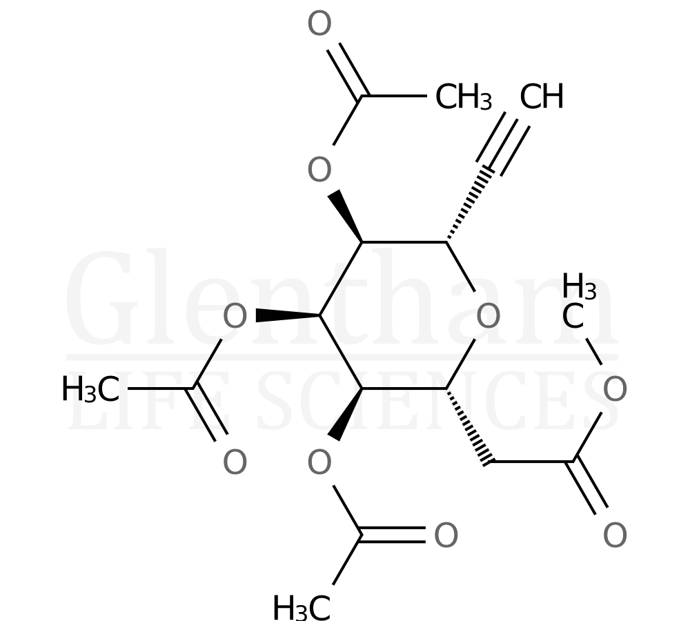 Structure for 2-C-(2,3,4,6-Tetra-O-acetyl-b-D-glucopyranosyl) ethyne