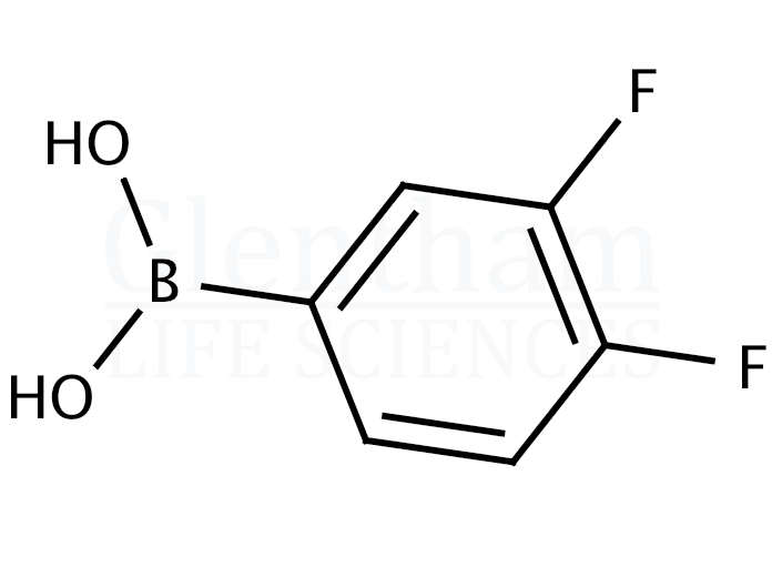 3,4-Difluorophenylboronic acid Structure
