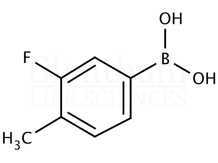 Structure for 3-Fluoro-4-methylphenylboronic acid