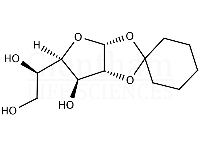 1,2-O-Cyclohexylidene-a-D-glucofuranose Structure