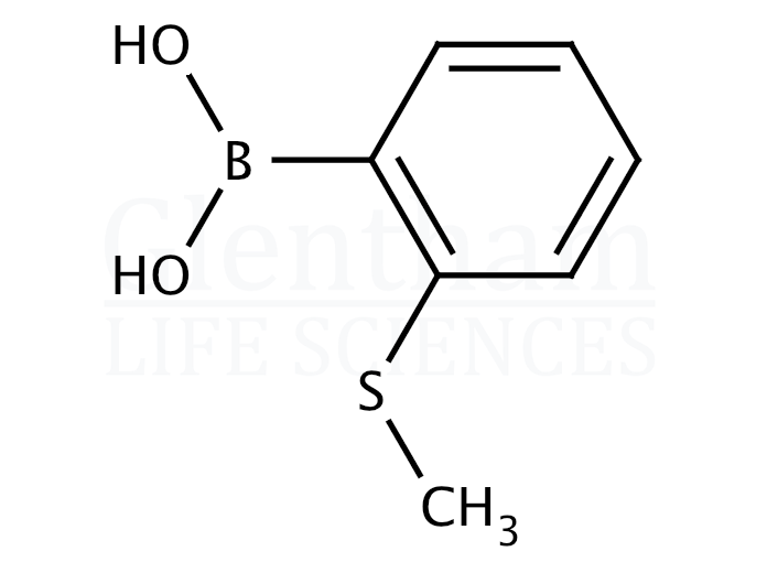 2-(Methylthio)phenylboronic acid Structure