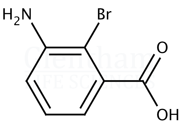Structure for 3-Amino-2-bromobenzoic acid  (168899-61-4)