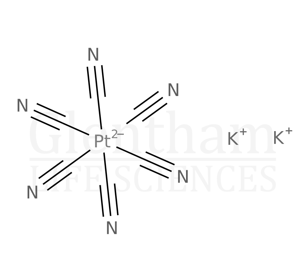 Potassium hexacyanoplatinate(IV) Structure